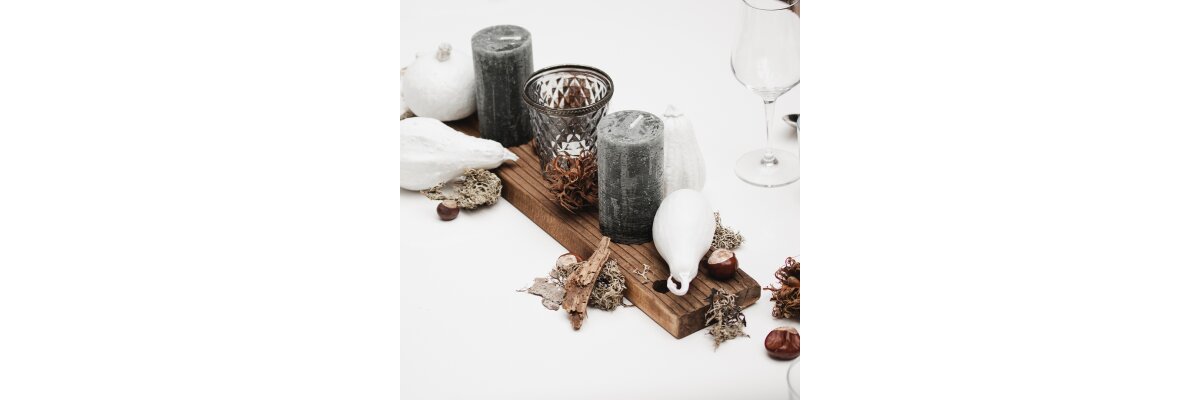 Herbstliche Tischdekoration für eure Dinner Party - 