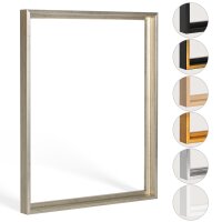 Schattenfugenrahmen Levi 50x100cm Silber Antik
