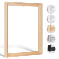Schattenfugenrahmen Holiday 60x60cm Natur (unbehandelt)