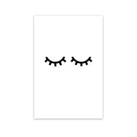 Wimpern, geschlossene Augen