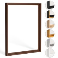 Schattenfugenrahmen Levi 80x120cm Braun (matt)