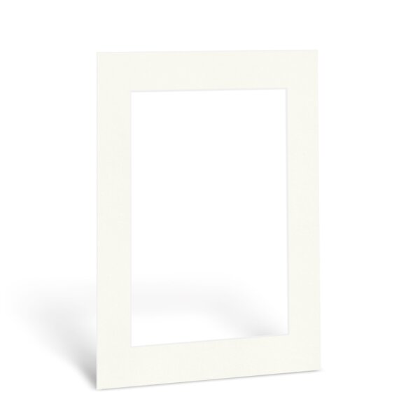 Passepartout Cremeweiß 40x60cm Ausschnittmaß angeben: