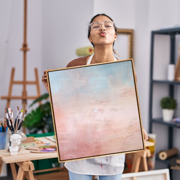 Schattenfugenrahmen Frieda 70x140cm Blattgold
