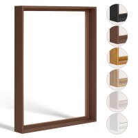 Schattenfugenrahmen Frieda 90x120cm Braun (matt)
