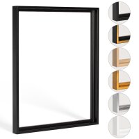 Schattenfugenrahmen Levi 24x30cm Schwarz (matt)